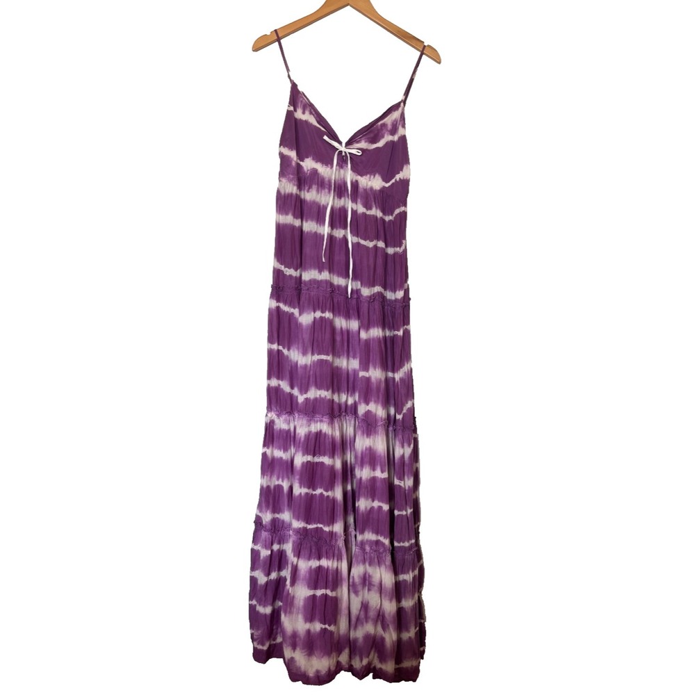 Denim & Supply Ralph Lauren womens' size L long, V-neck maxi dress boho striped